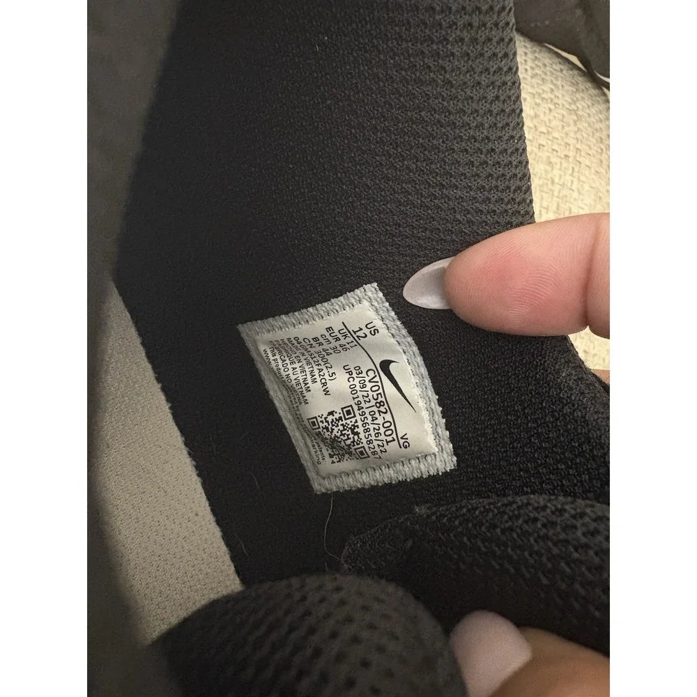 Mens Nike Alpha Menace 3 Shark Football Cleat Black CV0582-001 Fastflex Sz 12 - Picture 9 of 9